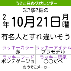 罘?筝?緇の日めくりメーカー結果