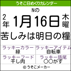 Nの日めくりメーカー結果