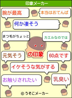 の印象メーカー結果