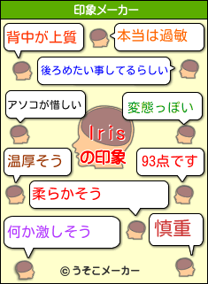 Irisの印象メーカー結果