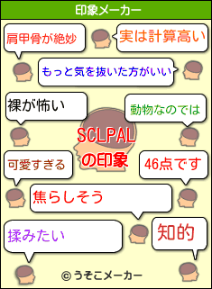 SCLPALの印象メーカー結果