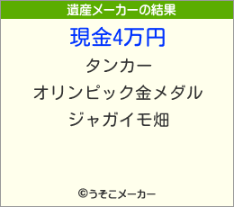 18の遺産メーカー結果