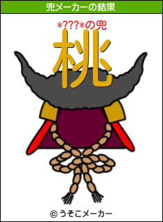 *???*の兜メーカー結果