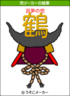 呂笋の兜メーカー結果