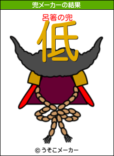 呂箸の兜メーカー結果
