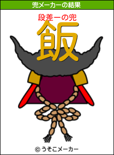 段差ーの兜メーカー結果