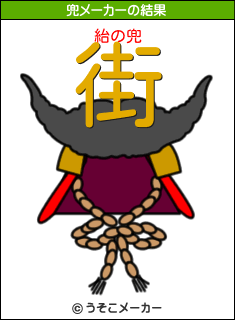 紿の兜メーカー結果