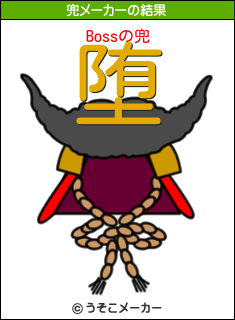 Bossの兜メーカー結果