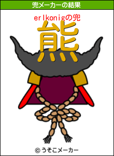 erlkonigの兜メーカー結果
