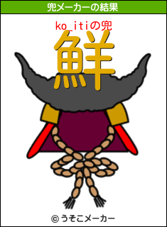 ko_itiの兜メーカー結果