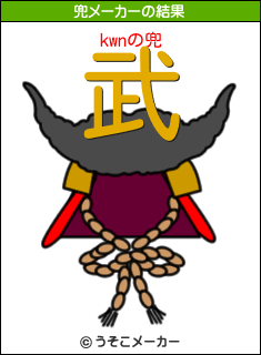 kwnの兜メーカー結果