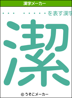 Ĥの漢字メーカー結果