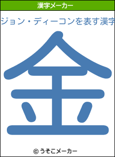 ジョン ディーコンを表す漢字は 金