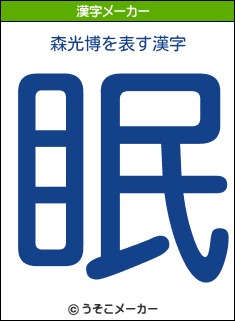 森光博の漢字メーカー結果