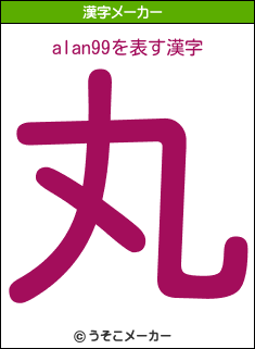 alan99の漢字メーカー結果