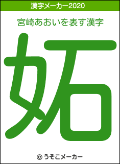 宮崎あおいの2020年の漢字メーカー結果