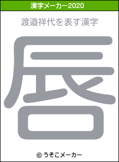 漢字 渡邉 渡邉 漢字 大きく