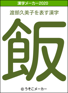 渡部久美子の年を表す漢字は 飯