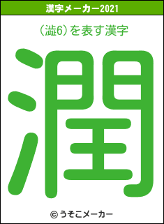 (澁6)の2021年の漢字メーカー結果