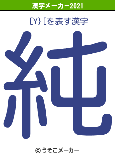 [Y}[の2021年の漢字メーカー結果