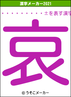 ¤·¤ó¤Î¤¹¤±の2021年の漢字メーカー結果