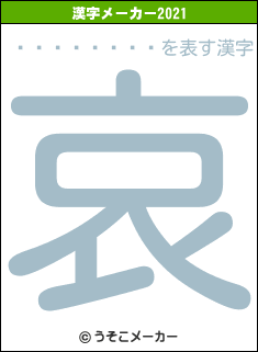 ¤Î¤Û¤Û¤óの2021年の漢字メーカー結果