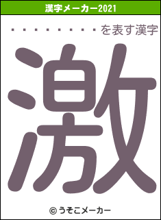 ¤è¤¦¤Ø¤¤の2021年の漢字メーカー結果