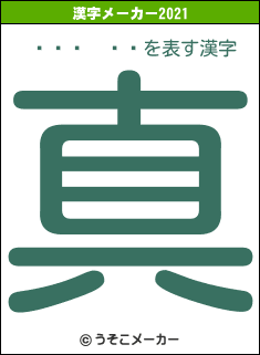 ¥Þ¥³¥Èの2021年の漢字メーカー結果