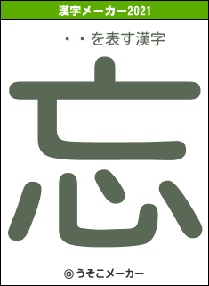µĥߥの2021年の漢字メーカー結果