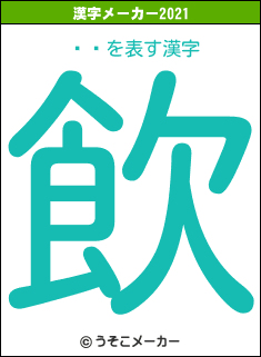 ¼һの2021年の漢字メーカー結果