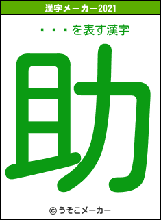 äƻõの2021年の漢字メーカー結果