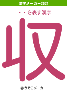 ëߤの2021年の漢字メーカー結果