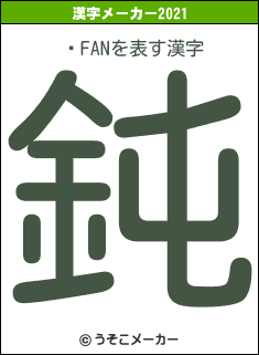 ÿFANの2021年の漢字メーカー結果