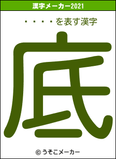 ĤԎݎÎの2021年の漢字メーカー結果