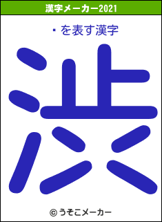 Īの2021年の漢字メーカー結果