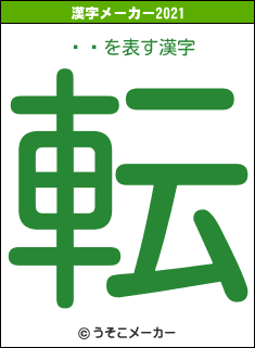 īŰの2021年の漢字メーカー結果