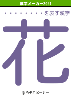 ĶžǯǤĤޤĥޥの2021年の漢字メーカー結果