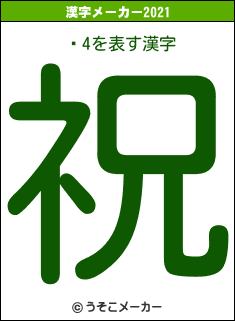 ŵ4の2021年の漢字メーカー結果