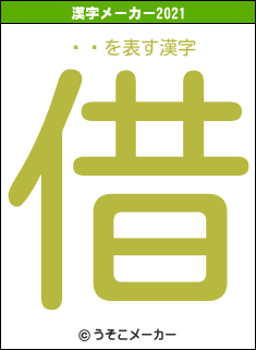 ƣĺの2021年の漢字メーカー結果