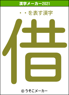 ƥϥの2021年の漢字メーカー結果