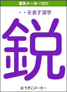 ƥޥの2021年の漢字メーカー結果