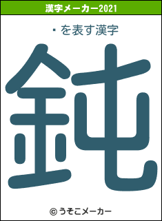 Ǯの2021年の漢字メーカー結果