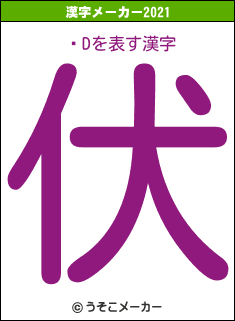 ɐDの2021年の漢字メーカー結果