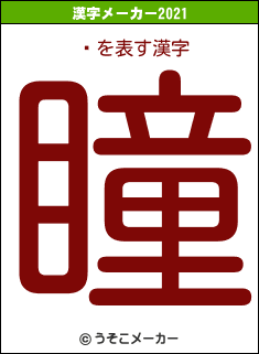 ɽの2021年の漢字メーカー結果