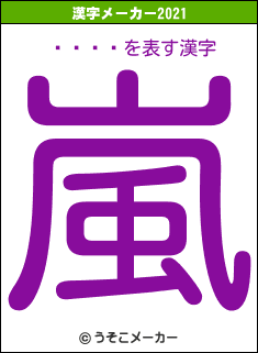 の2021年の漢字メーカー結果