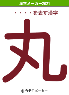 ˡ롦ǥǥの2021年の漢字メーカー結果