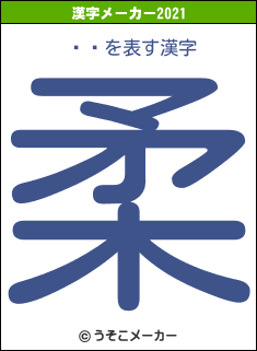 ̲̲の2021年の漢字メーカー結果