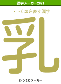 ̳ĹCCDの2021年の漢字メーカー結果