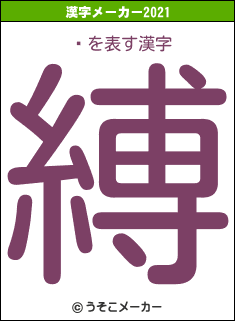 ̺の2021年の漢字メーカー結果