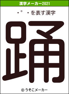 ͭ°ɲの2021年の漢字メーカー結果